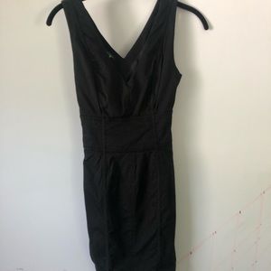Flattering bustier-type waist Bebe dress.